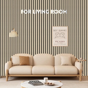 Venta caliente Paneles acústicos <span class=keywords><strong>interiores</strong></span> <span class=keywords><strong>Mejor</strong></span> precio Panel <span class=keywords><strong>acústico</strong></span> de poliéster Listón <span class=keywords><strong>acústico</strong></span> de madera Paneles de pared de madera para pared y techo - Product Image 4