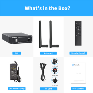 Amplificateur <span class=keywords><strong>audio</strong></span> stéréo Fosi <span class=keywords><strong>Audio</strong></span> T10 TPA3116 100W puissant avec Wi-Fi 2.4G, lecteur USB et contrôle à distance via application CB - Product Image 5