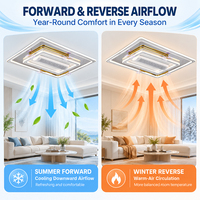 Ventilateur de plafond LED sans pales à flux d'air inversé, service OEM ODM personnalisé pour hôtels et villas