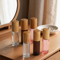 Bouchons en bois filetés et compte-gouttes pour cosmétiques et parfums – Design élégant pour salons de beauté, salles de bain, studios et flacons roll-on
