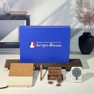 Business Gift <b>Set</b> <b>Notebook</b> Notepad U Disk Business Card Box Paper Material Custom Packaging Graduation Prize Gift UV Printing - Product Image 3