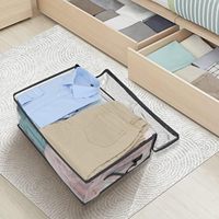 Sacs de pull de rangement transparents organisateur de draps de lit pliable en plastique vinyle fermeture éclair fourre-tout sacs pour placard vêtements couvertures