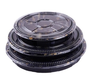 customized disposable ps sushi food takeout box packaging plastic sushi take away box