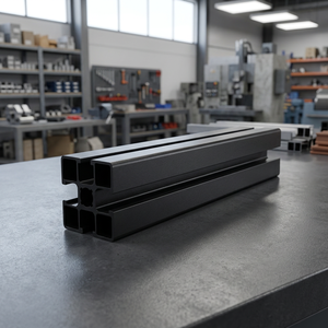 Black Aluminum Profile 50.8x50.8mm 90 Degree Angle <b>Corner</b> <b>Bracket</b> <b>for</b> Structural Assembly - Product Image 4
