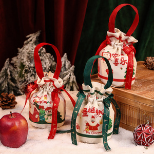 Decoraciones navideñas 2026, bolsa de regalo con manzanas para Nochebuena, bolsa de dulces, caja de regalo con manzanas de la paz. - Product Image 2