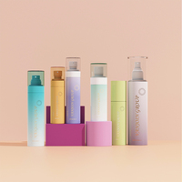 Flacons vaporisateurs en plastique transparent pour parfum, personnalisés, haut de gamme, en vente, 50 ml, 80 ml, 100 ml, 250 ml, PET, vaporisateur fin pour parfum
