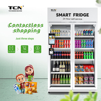 Distributeur de boissons au yaourt TCN, réfrigérateur intelligent automatique, distributeur de nourriture saine et froide avec surveillance par caméra
