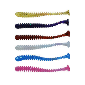 Appâts de pêche en eau douce appâts artificiels appâts souples Silicone PVC <span class=keywords><strong>leurre</strong></span> souple Wobblers 45mm pêche aux racines petit T queue <span class=keywords><strong>leurre</strong></span> souple - Product Image 1