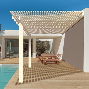 <span class=keywords><strong>Pergola</strong></span> d'extérieur <span class=keywords><strong>de</strong></span> jardin en Aluminium, toit ouvert étanche, Design moderne, offre spéciale - Product Image 1