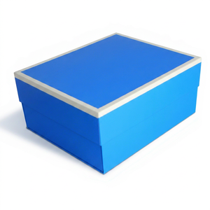 Caja de cartón rígida magnética plegable de lujo personalizada para ropa de mujer con logotipo, 35x25x8, para bufandas, con tapa y base - Product Image 1