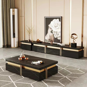 Meuble TV moderne Table basse simple combinaison salon ménage Rock plaque armoires de rangement - Product Image 6