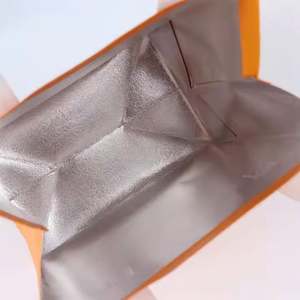 Sacs d'emballage isothermes personnalisés vierges jetables écologiques en non-tissé avec feuille d'aluminium pour plats à emporter, sacs d'emballage alimentaire spécifiques - Product Image 5