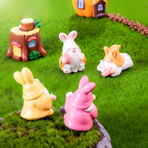 Neue kreative niedliche Ostern Zwerg puppe Micro Landscape Ornament Custom Resin Craft Ornament - Product Image 2
