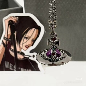 <span class=keywords><strong>Collier</strong></span> en bambou pour femme avec pendentif en verre tridimensionnel Empress West Ball, perle <span class=keywords><strong>et</strong></span> cristal, vente en gros <span class=keywords><strong>et</strong></span> dropshipping - Product Image 3