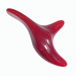 Herramienta de masaje, cuchara de masaje corporal, raspador de resina roja con cabeza de pájaro - Product Image 4