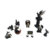Micro-paysages style campagnard américain, artisanat en résine pour Halloween, accessoires DIY, panneaux de stationnement et décorations de bureau