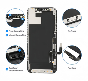 Schermi LCD Full HD per Telefoni Cellulari, Display di Ricambio Incell per <span class=keywords><strong>iPhone</strong></span> <span class=keywords><strong>12</strong></span> e <span class=keywords><strong>12</strong></span> Pro, Pannelli Display per Serie Apple - Product Image 4