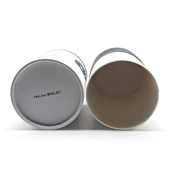 Eco-friendly Biodegradable Lid Black Cardboard Round Box Perfume Packaging Candle Paper Tube