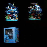 Figur Anime Berkualitas Tinggi Sistem Air Rumput Api Dapat Menyala Ornamen Koleksi Kartun Dekorasi Mainan Trendi Hadiah
