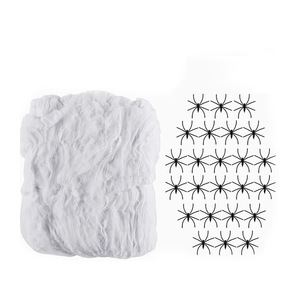 Halloween <strong>Spider</strong> Web Decorations with <strong>Fake</strong> <strong>Spiders</strong>, Stretchable Cobwebs for Party Haunted House Escape Room Themed Decor - Product Image 6