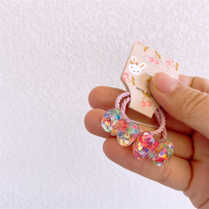 Accesorios para niñas, nuevos lazos para el cabello para niños coreanos, conjunto de primavera, lazos elásticos transparentes para el cabello para niños, ciempiés - Product Image 6