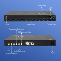 Processeur multi-vues 8 entrées 1 sortie 4K60Hz, commutation aléatoire sans coupure de 8 images, matériel professionnel pour affichage LED CE