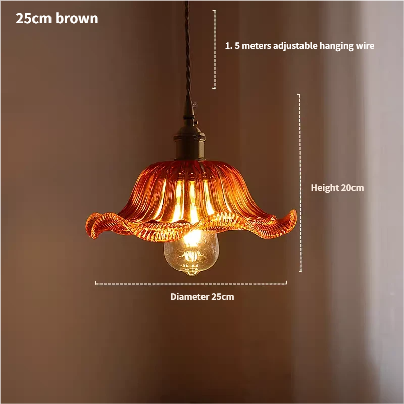 25cm brown +8W LED