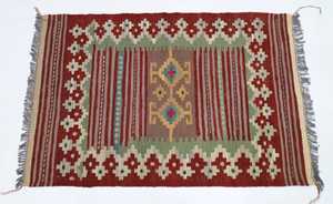 Mogul Kilim Petit tapis de salle de bain moderne afghan en laine nouée à la main pour l'exercice à domicile Taille personnalisée disponible - Product Image 3