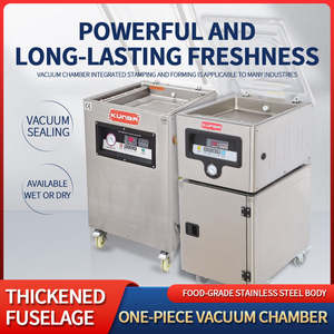 آلة تغليف فراغي أوتوماتيكية تجارية <span class=keywords><strong>DZ</strong></span>-300 كونبا للحوم والأطعمة في غرفة واحدة - Product Image 3