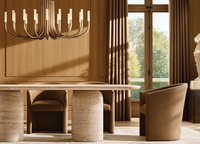 ARRONDI Chaise de salle à manger moderne minimaliste en bois massif de haute qualité pour salon, hôtel, restaurant, banquet