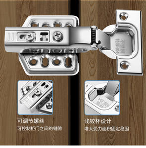 บานพับสแตนเลส GQK GW257209 ยี่ห้อ Fujian สำหรับตู้เสื้อผ้า บานตู้ ประตูเครื่องบิน สปริงไฮดรอลิก บัฟเฟอร์ แบบเปิดขวา ใช้งานง่าย - Product Image 6