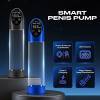 Bomba de Vacío Inteligente para Agrandamiento del Pene, Bomba de Succión Automática, Masturbador, Juguetes Sexuales para Hombres, Masajeador de Pene Inteligente