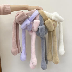 可愛いウサギの耳が動くイヤーマフ、フェイクファーで冬を暖かく保つ、子供と女性のためのウサギ耳イヤーマフ - Product Image 2