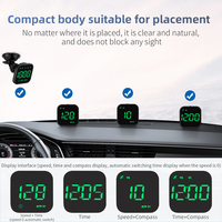 Wiiyii G4S Universelles Auto-HUD mit GPS-Geschwindigkeitsanzeige und Kompass, Automatische Ein/Aus-Funktion, 5V, 1 Jahr Garantie