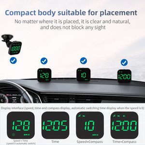 Compteur de vitesse GPS Auto Meter avec boussole, affichage tête haute universel pour voiture, marche/arrêt automatique, G4s, compteur de vitesse pour toutes les voitures - Product Image 4