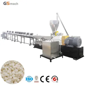 Twin Screw PVA /PBAT/PLA Corn Tapioca Starch Biodegradable Granules Extruder Air Cooled Plastic Granulator