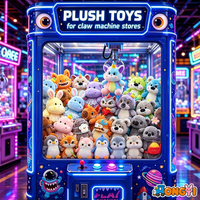 Meilleures ventes : Peluche hippopotame Kawaii douce de 8 pouces pour machine à griffes, lot en gros de styles variés