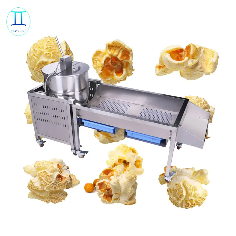 China stainless steel commercial caramel kettle corn popcorn machine / popcorn maker for sale