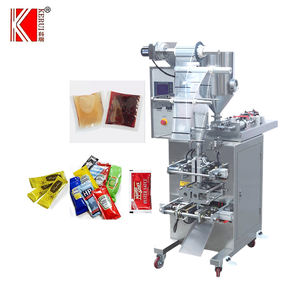 Machine d'emballage verticale automatique pour sceller les sachets liquides <span class=keywords><strong>de</strong></span> sauce huile <span class=keywords><strong>de</strong></span> <span class=keywords><strong>tournesol</strong></span> miel et <span class=keywords><strong>ketchup</strong></span> - Product Image 1