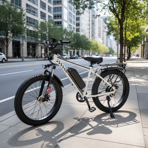 Vélo Électrique Pliant Portable EB26 pour Adultes, avec Pneus Larges, Moteur de Rehaussement, Batterie 15AH, en Acier à Haute Teneur en Carbone, pour Ville et Montagne, Fabrication Chinoise - Product Image 1