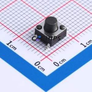 TS666TP 250gf 013 Tactile Switch SMD-4P,6x6mm Switch Single Pole Single Throw Round Button 2.5N Vertical Mount - Product Image 1