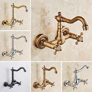 Rubinetto <span class=keywords><strong>per</strong></span> <span class=keywords><strong>Vasca</strong></span> <span class=keywords><strong>da</strong></span> <span class=keywords><strong>Bagno</strong></span> in Stile Americano con Valvola in Ceramica, Montaggio a Parete, Acqua Calda/Fredda, Beccuccio Girevole, <span class=keywords><strong>per</strong></span> Uso Domestico e Alberghiero - Product Image 5