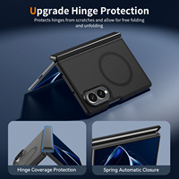 Nouvelle coque de téléphone pliable anti-empreintes digitales mate à double couche TPU+PC magnétique antichoc pour Samsung Galaxy Z Fold 8 Fundas