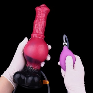 YOCY Dildos Inflables para Perros con Gran Nudo, Tapón Anal con Chorro, Juguete Sexual para Adultos para Mujeres y Hombres, Masturbador de Próstata, Dildo con Eyaculación - Product Image 4