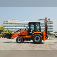 Mingyu Backhoe Loader, Excavator Loader yang Mudah Dirawat, Mesin Konstruksi Dua-dalam-Satu