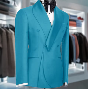 Trajes Negros <span class=keywords><strong>para</strong></span> <span class=keywords><strong>Hombre</strong></span> con Solapa de Chal, Formales de 2 Piezas, Chaqueta y Pantalón, Cruzados, Estilo Casual de Negocios, <span class=keywords><strong>para</strong></span> Novio, <span class=keywords><strong>Boda</strong></span>, Fiesta, Blazer y Esmoquin - Product Image 3