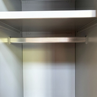 Armoire moderne à porte simple casier en métal pour chambre rangement et vêtements