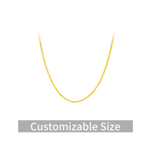 Set Collana a Catena in Oro Puro <span class=keywords><strong>24K</strong></span> 999.9, Collane Personalizzabili per Donna, Uso Quotidiano e Regalo, Vendita all'Ingrosso - Product Image 6