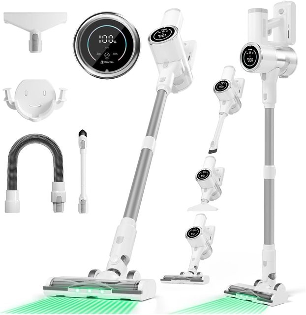 Powerful 35KPa Cordless Stick Vacuum Cleaner Handheld Wireless Vacuum with BLDC Motor High Suction for Hard Floor Carpet