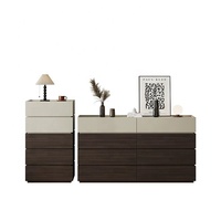 Meuble de rangement en bois à 5 tiroirs au design moderne, très vendu, pour salon, table de chevet, commode